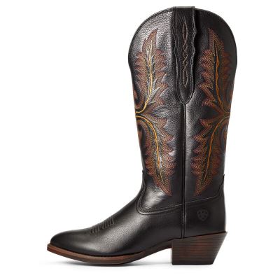 Ariat Heritage Elastic Calf Siyah Western Csizma Bayan (38163-889)